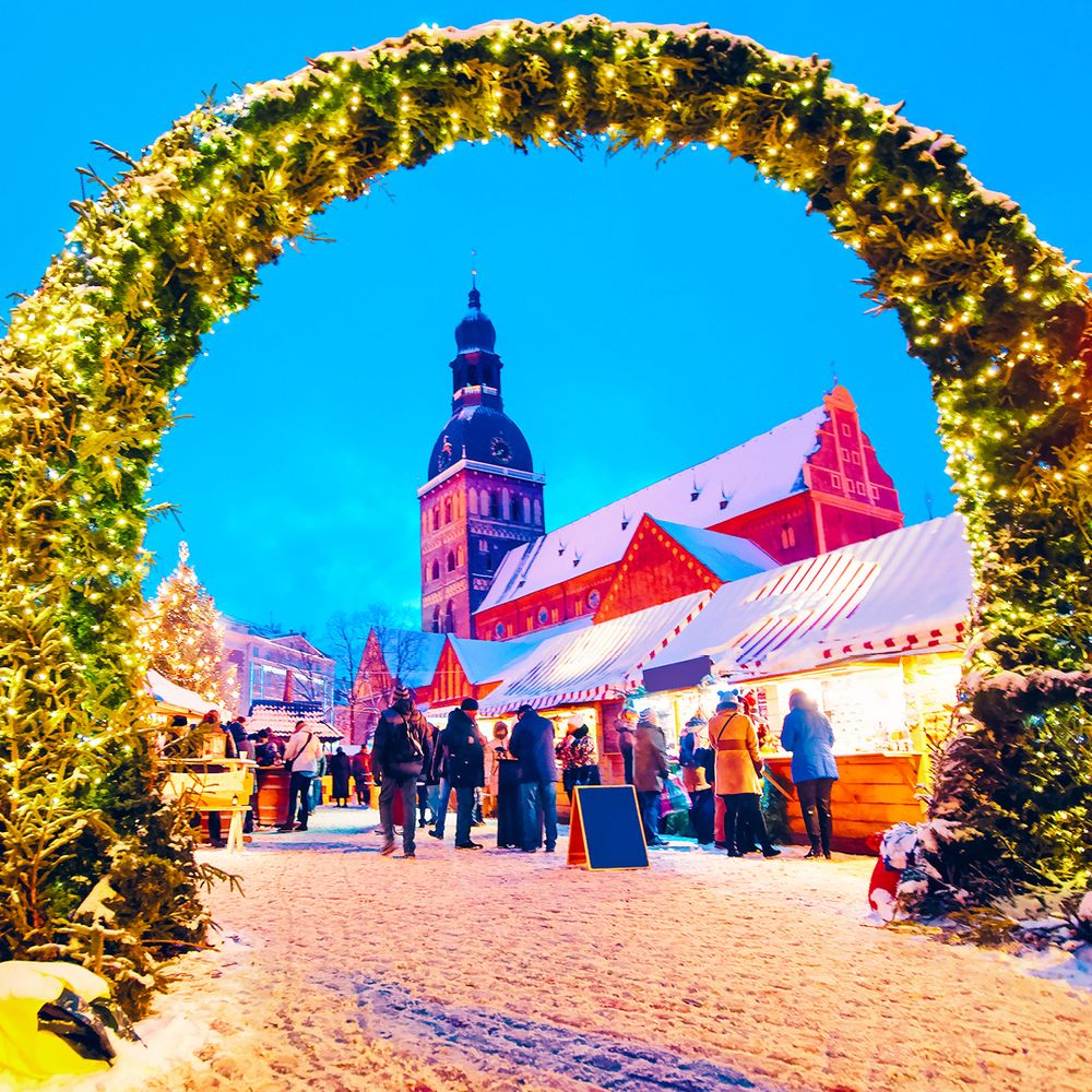 Riga during Christmas day